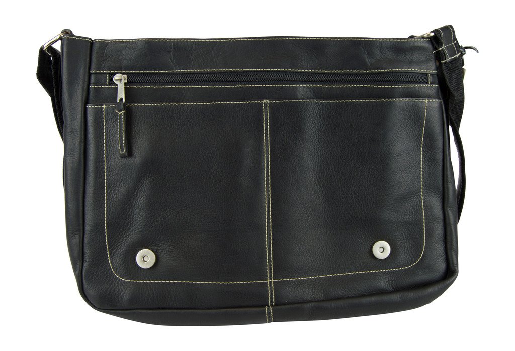 Premium Genuine Leather Laptop Messenger Bag - Handcrafted Arcadia Travel Bag for Work & Business - Stylish & Durable 100% Leather Briefcase for Professionals, Commuters & Students