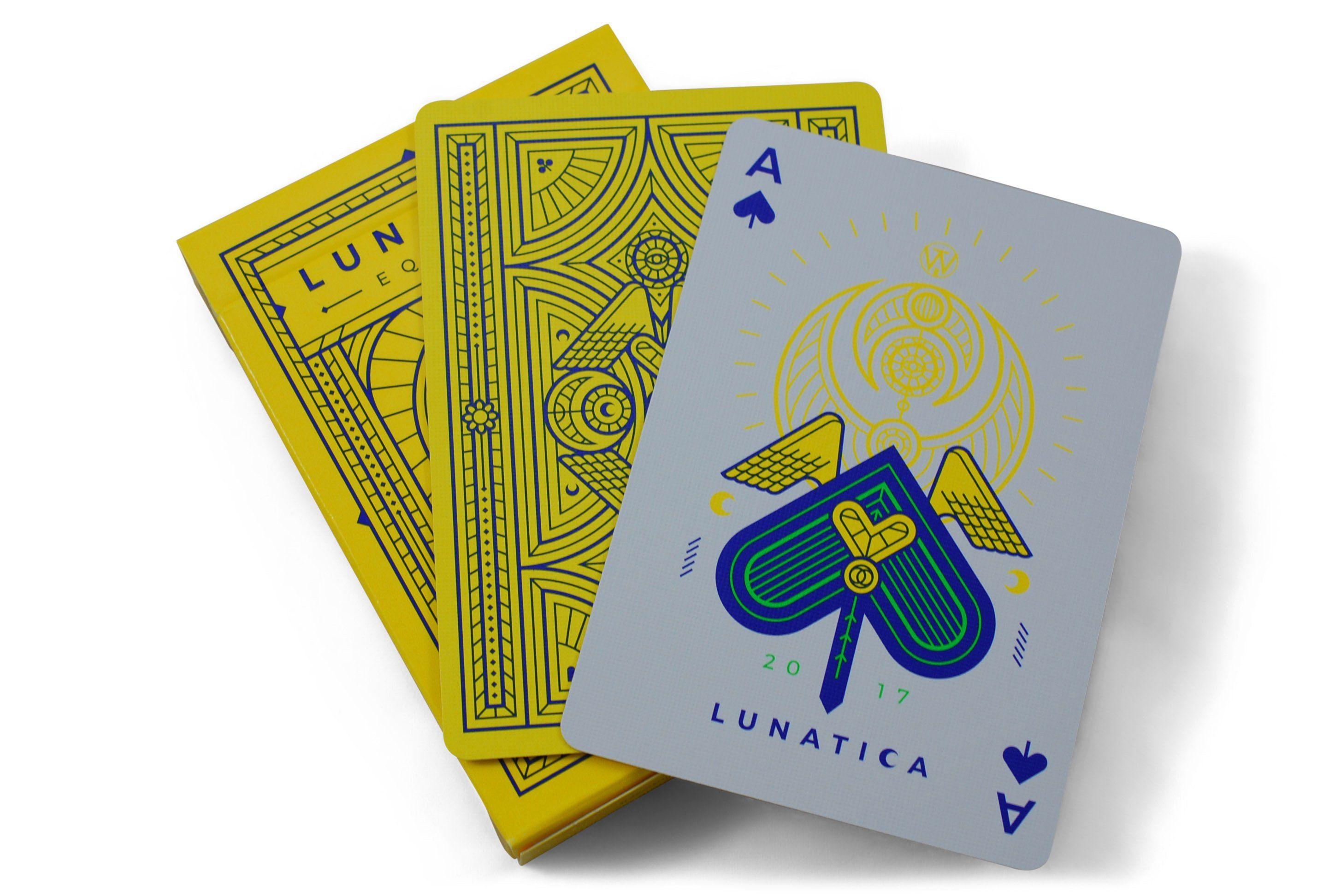 Lunatica Equinox Playing Cards - Premium Deck for Magic Tricks, Cardistry & Poker Games | Perfect for Parties, Gifts & Collectors