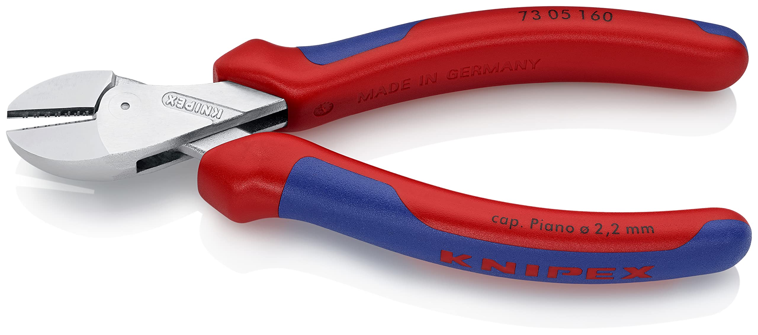 73 05 160 Compact Diagonal Cutters - Chrome Plated X-Cut Wire Cutters for Electronics, Jewelry Making, and DIY Projects