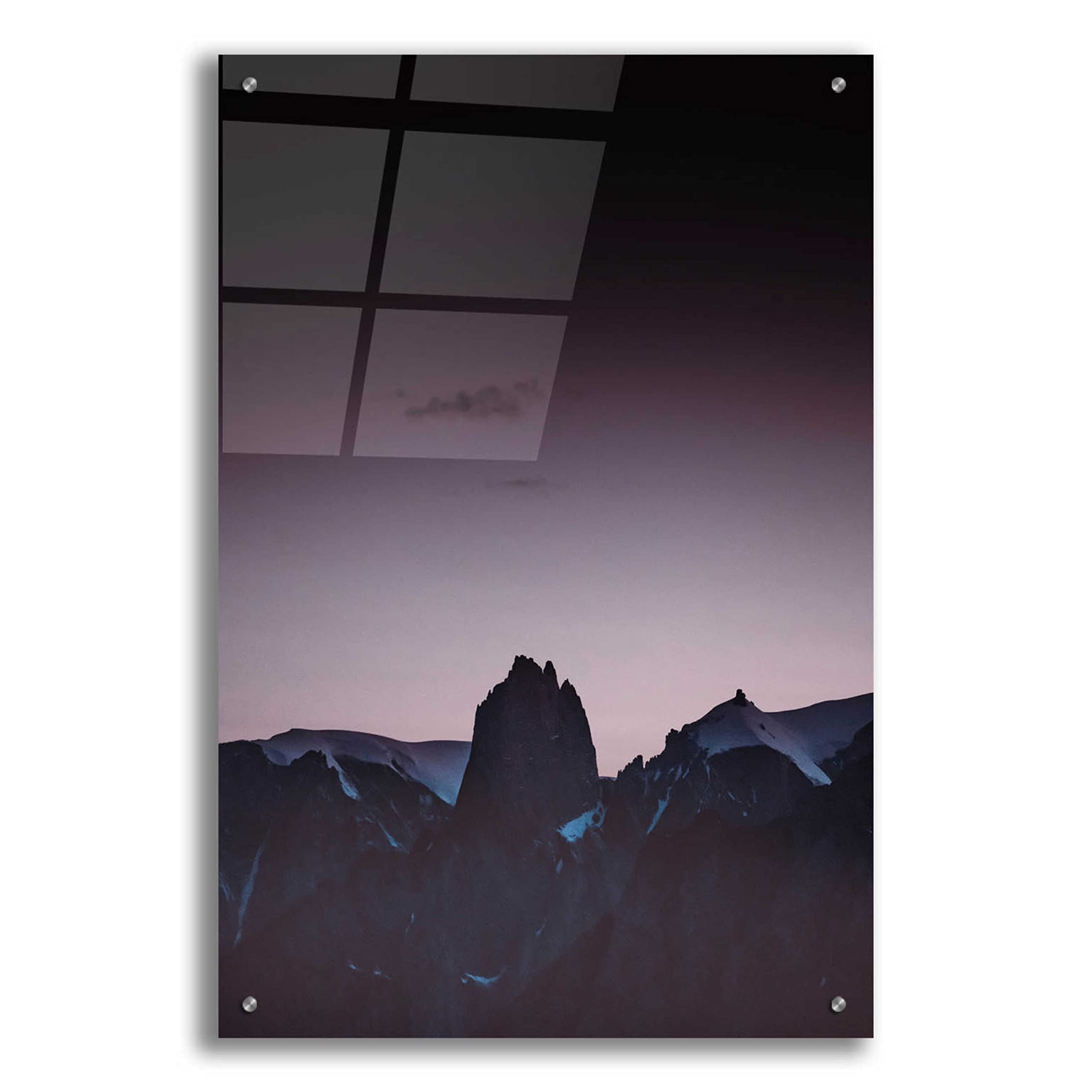 Epic Art 'Purple Light 1' by Design Fabrikken - Modern Acrylic Glass Wall Art Print 24x36 Inches - Vibrant Home & Office Decoration for Living Room, Bedroom or Gallery Display