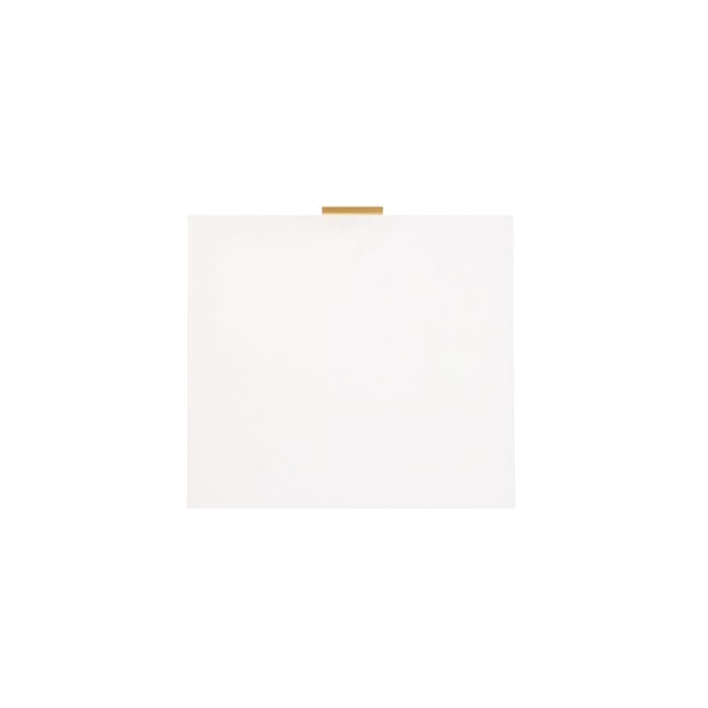 MAKLAINE White One-Drawer Nightstand with Gold Legs - Modern Bedside Table for Bedroom, Living Room & Office Storage