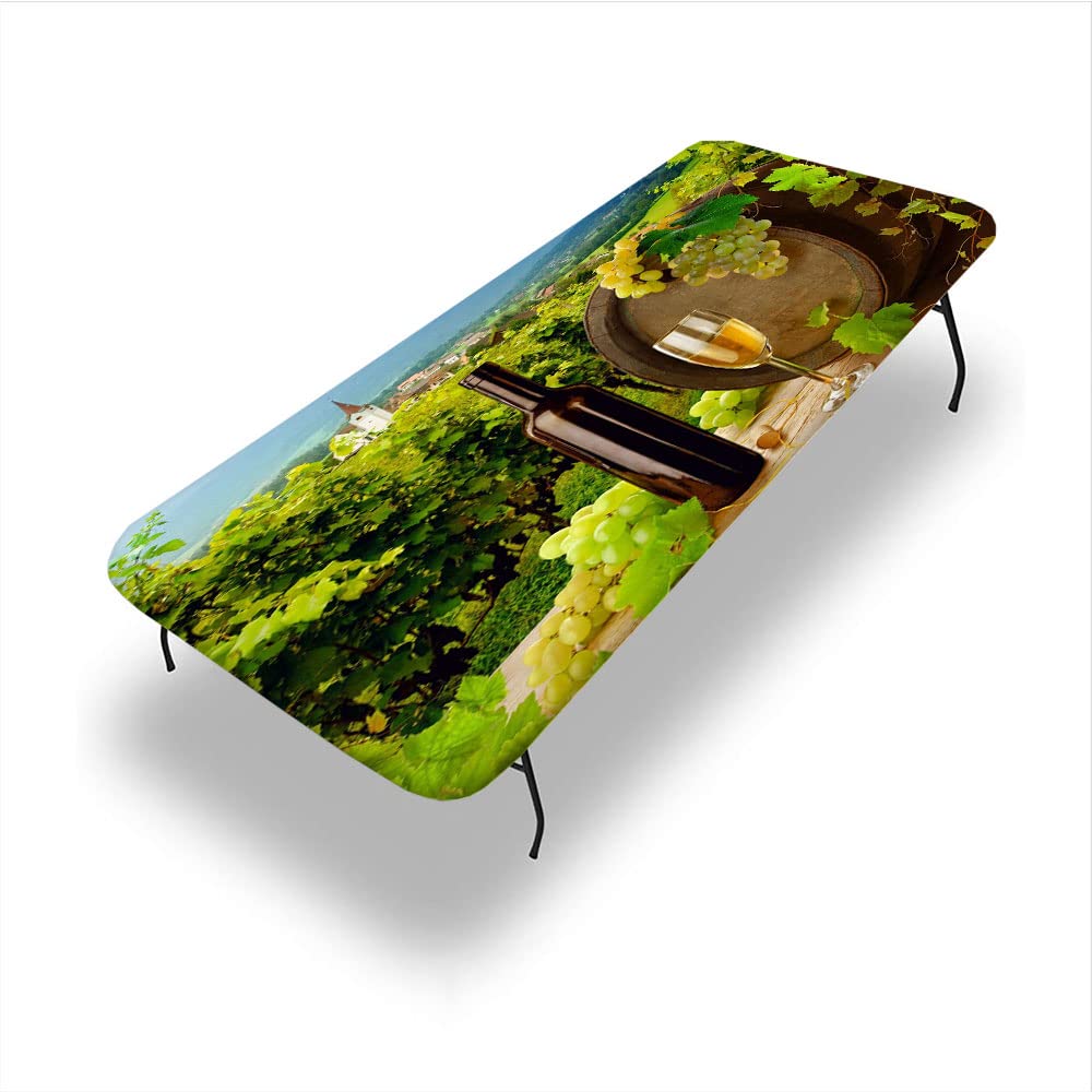 Elastic Edge Fitted Tablecloth - Waterproof & Wipeable 30