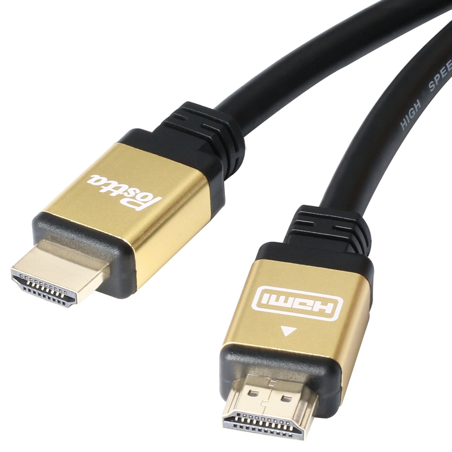 Postta 130ft HDMI 2.0 Cable with Signal Booster - Supports 4K 3D 1080P HDR, Ethernet & Audio Return - Gold Plated Connectors (1 Pack) - Perfect for Home Theater, Gaming & Long Distance AV Setups
