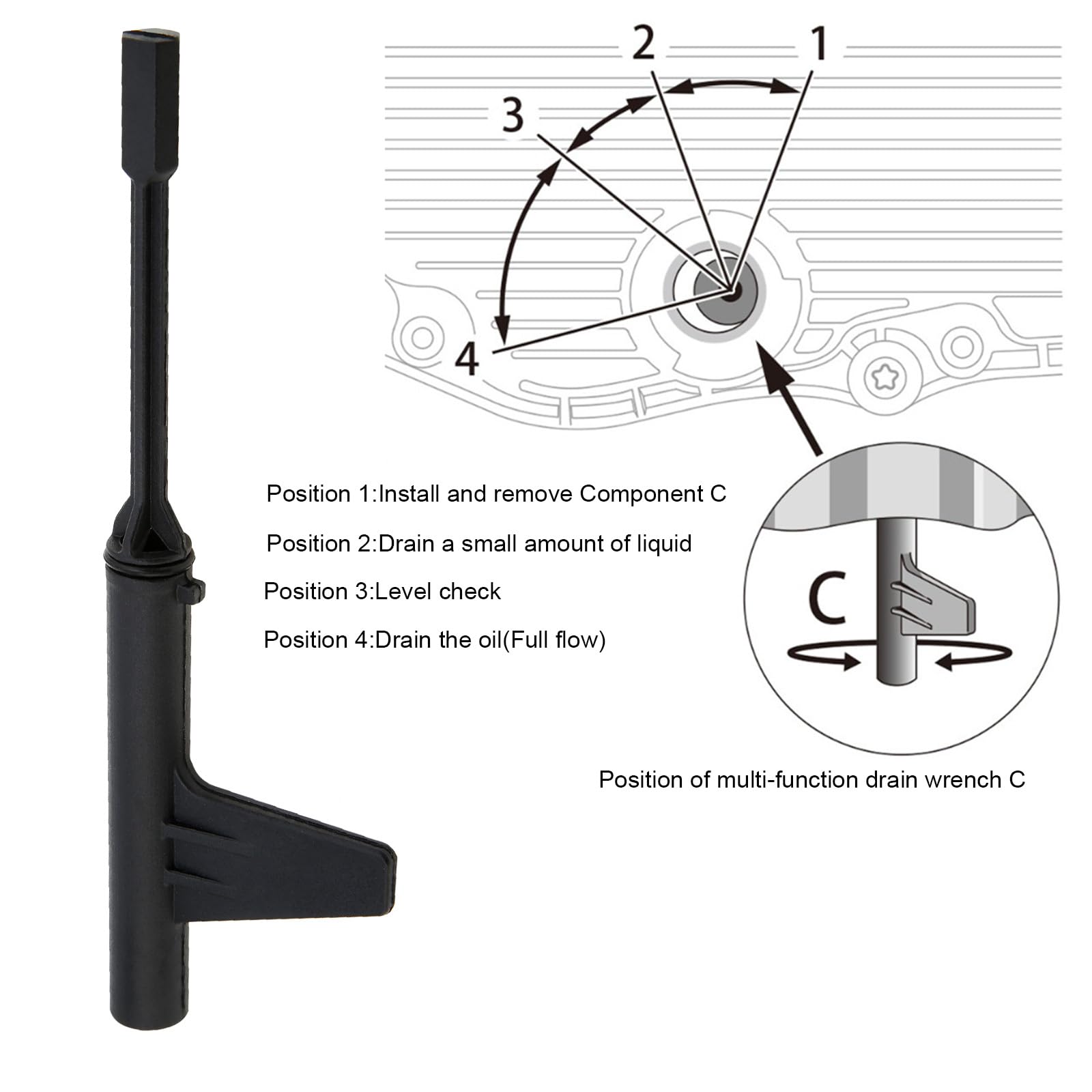 Mercedes Benz 725.0 9-Speed Transmission Oil Filling Tool Kit - Plastic Oil Drain Adapter for Smooth Transmission Fluid Changes - Perfect for DIY Maintenance & Professional Garage Use