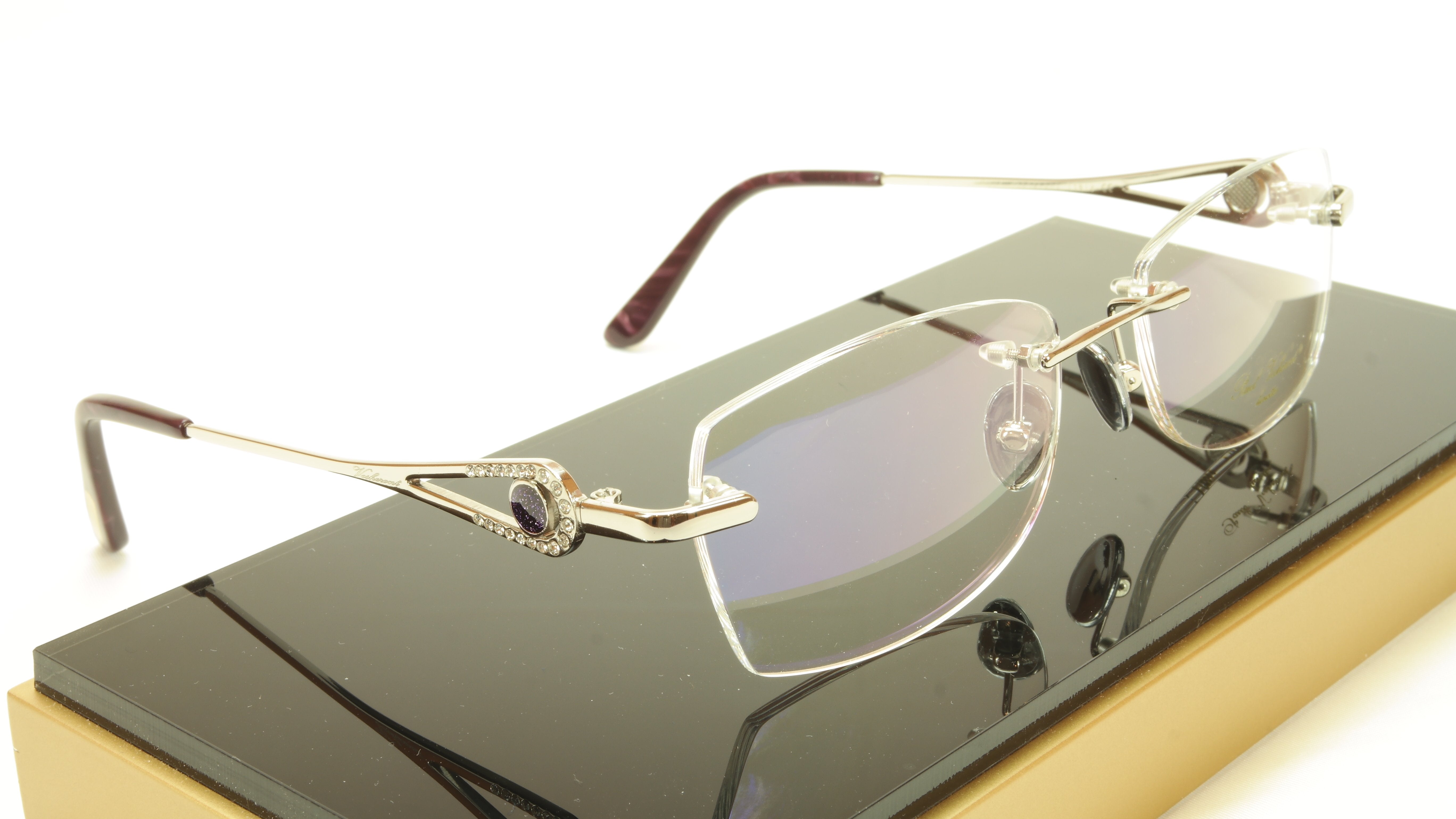 Paul Vosheront Rimless Italian Made Gold Plated Eyewear - Luxury Sunglasses for Men & Women - Perfect for Outdoor, Travel, and Fashion Events