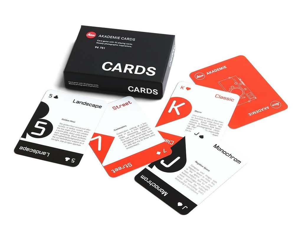 Leica Akademie Photography Flash Cards - Professional Learning Tools for Camera Settings & Techniques | Perfect for Beginners & Advanced Photographers | Use in Workshops, Studios & Outdoor Shoots