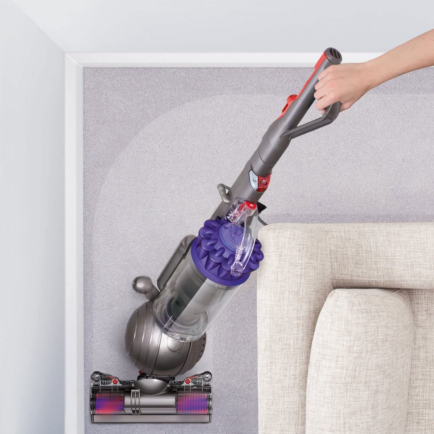 Dyson Ball Animal 2 Upright Vacuum Cleaner with HEPA Filter - Powerful Pet Hair & Allergen Removal, Self-Adjusting Cleaner Head, Telescopic Handle - Ideal for Carpets, Hard Floors & Pet Owners (Purple)