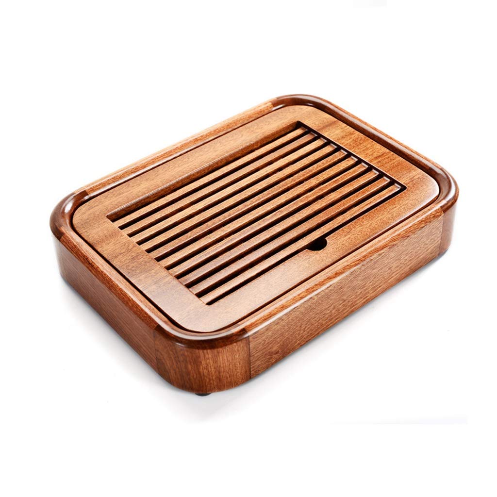 Premium Chinese Kung Fu Tea Set with Bamboo Tray - Gongfu Tea Ceremony Set with Drainage Reservoir - Traditional Tea Serving Tray for Home & Office - Perfect for Meditation, Relaxation & Social Gatherings