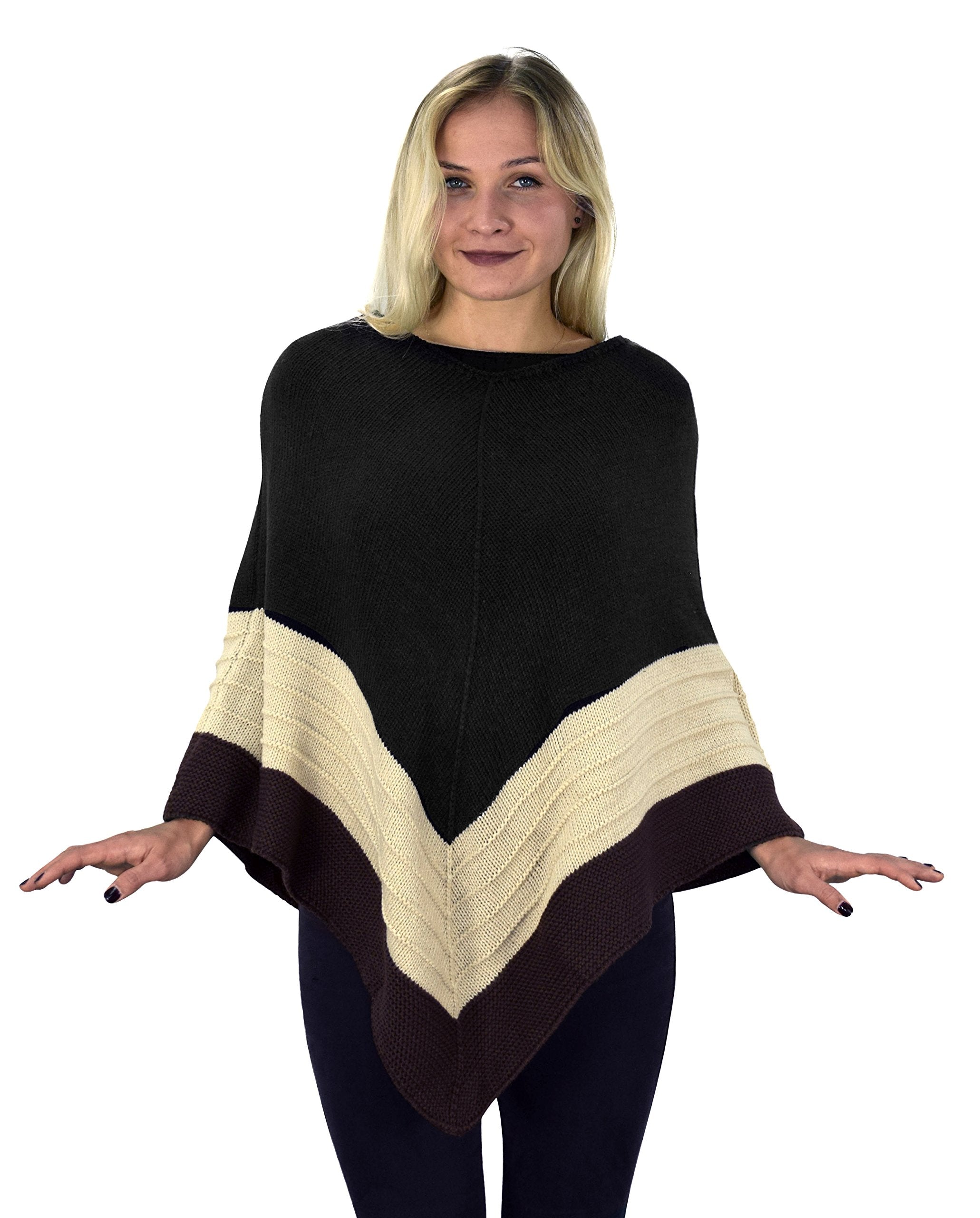 Stylish Women's Lightweight Ruffle Batwing Poncho Shawl with Fringe - Perfect for Fall Layering, Beach Cover-Up, and Boho Fashion Outfits