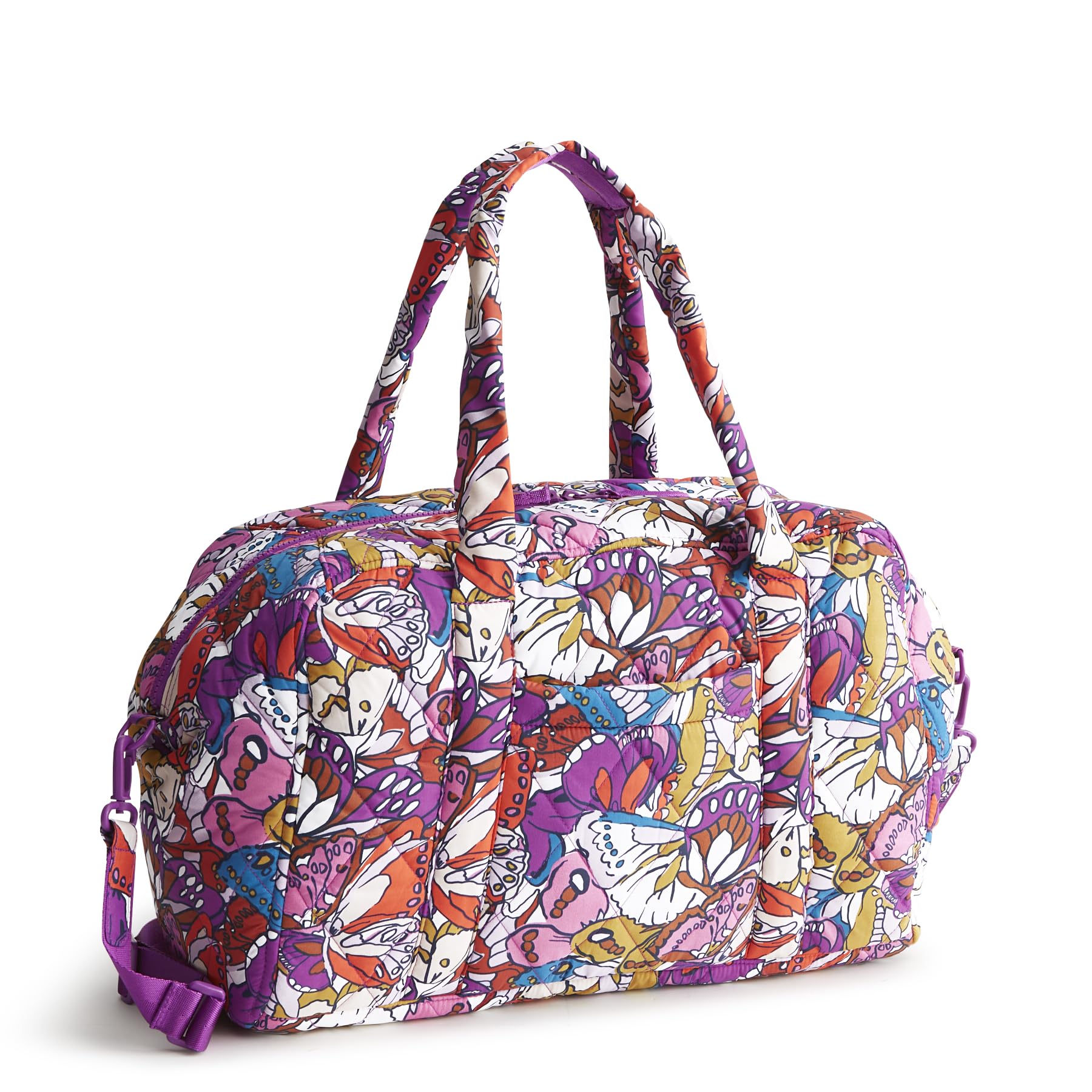 Vera Bradley Women's Lightweight Miramar Weekender Travel Bag - Perfect for Weekend Getaways, Business Trips & Carry-On Luggage