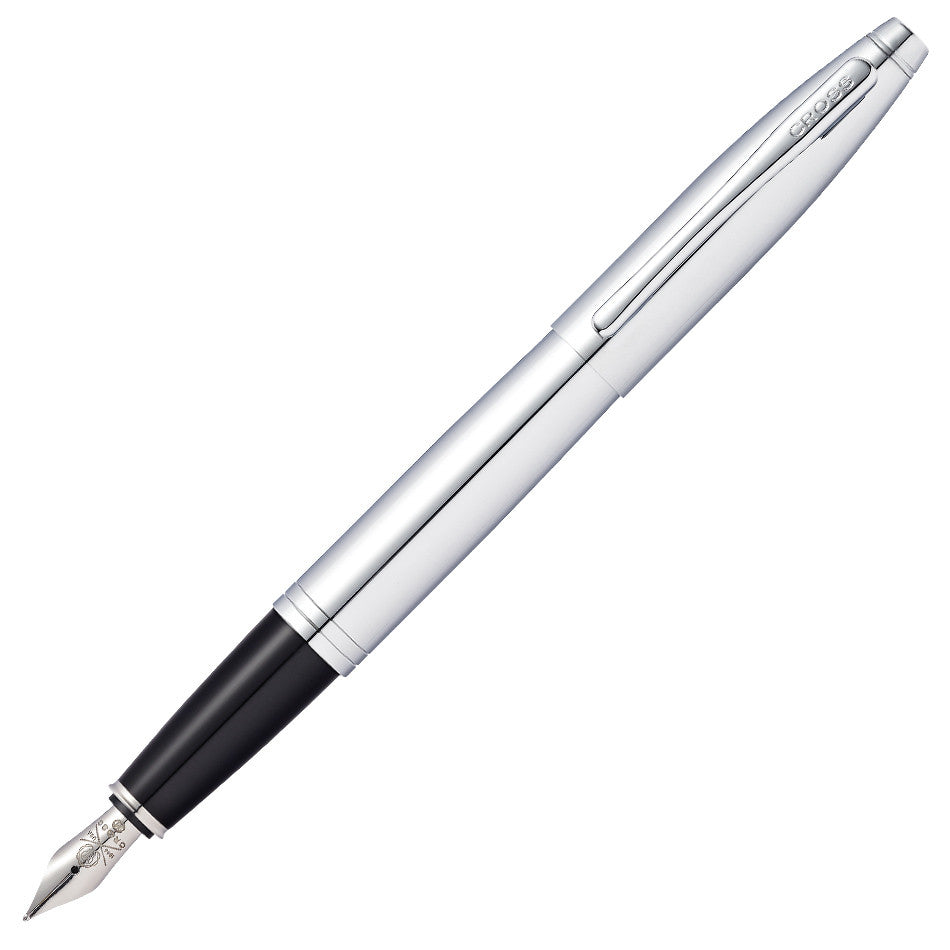Premium Cross Calais Fountain Pen - Polished Chrome Finish for Smooth Writing - Perfect for Business, Gifts & Calligraphy