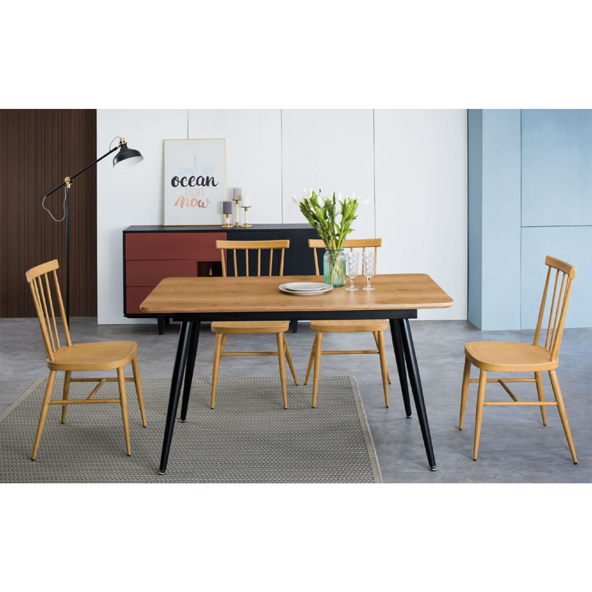 Solid Wood Rectangle Dining Table Top - 120cm x 80cm or 160cm x 80cm - Natural Wood Tabletop for Kitchen, Dining Room, and Office Use