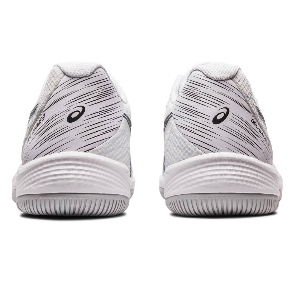 ASICS Gel Game 9 Men's Tennis Shoes - White/Black | Lightweight Cushioned Court Shoes for Men | Perfect for Tennis, Pickleball & Casual Wear