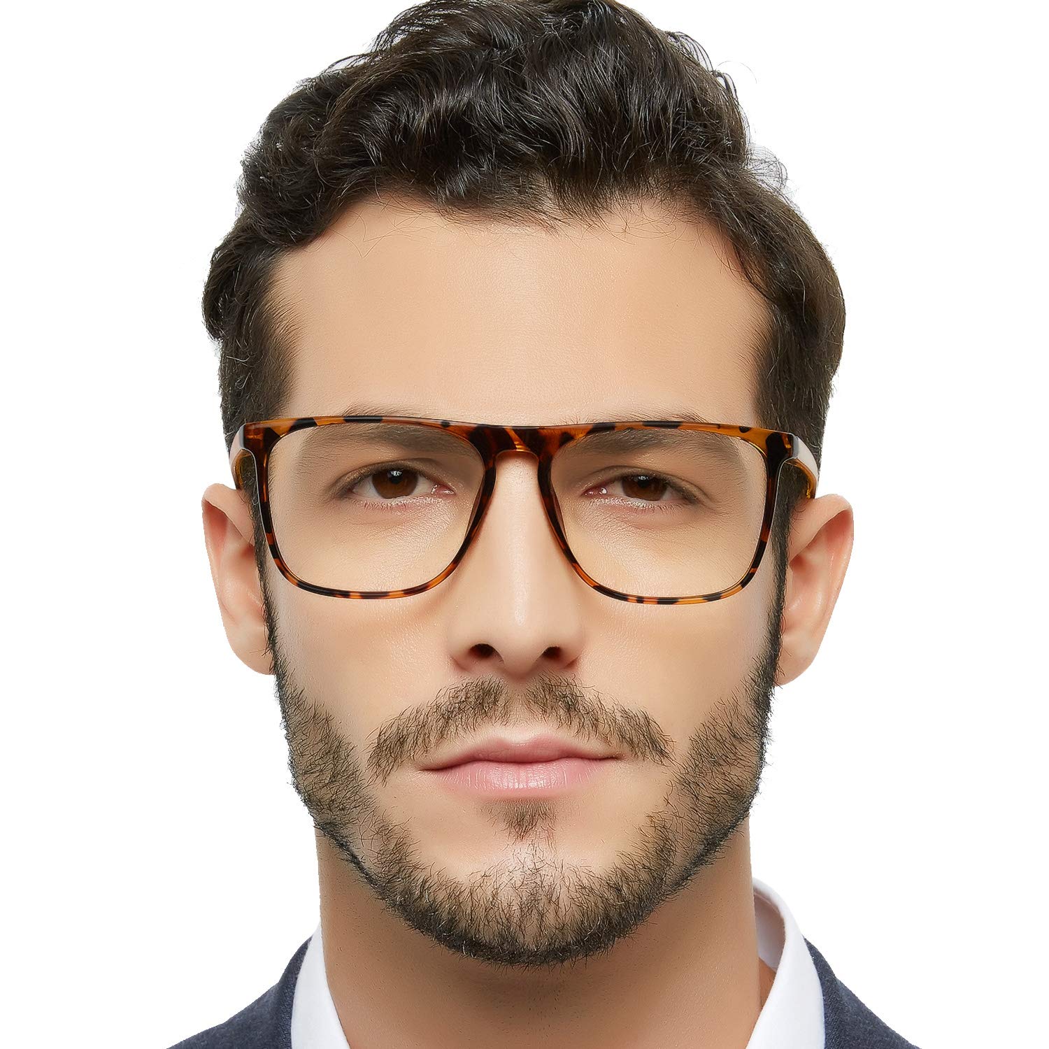 MARE AZZURO Blue Light Blocking Glasses for Men - Anti Blue Ray Computer Gaming Eyewear with Optical Frames - Reduce Eye Strain for Work, Gaming & Screen Time