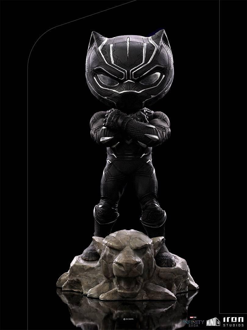 Iron Studios The Infinity Saga Black Panther MiniCo Figure - Collectible Marvel Superhero Statue for Display & Gifts - Perfect for Home, Office & Marvel Fans Decor