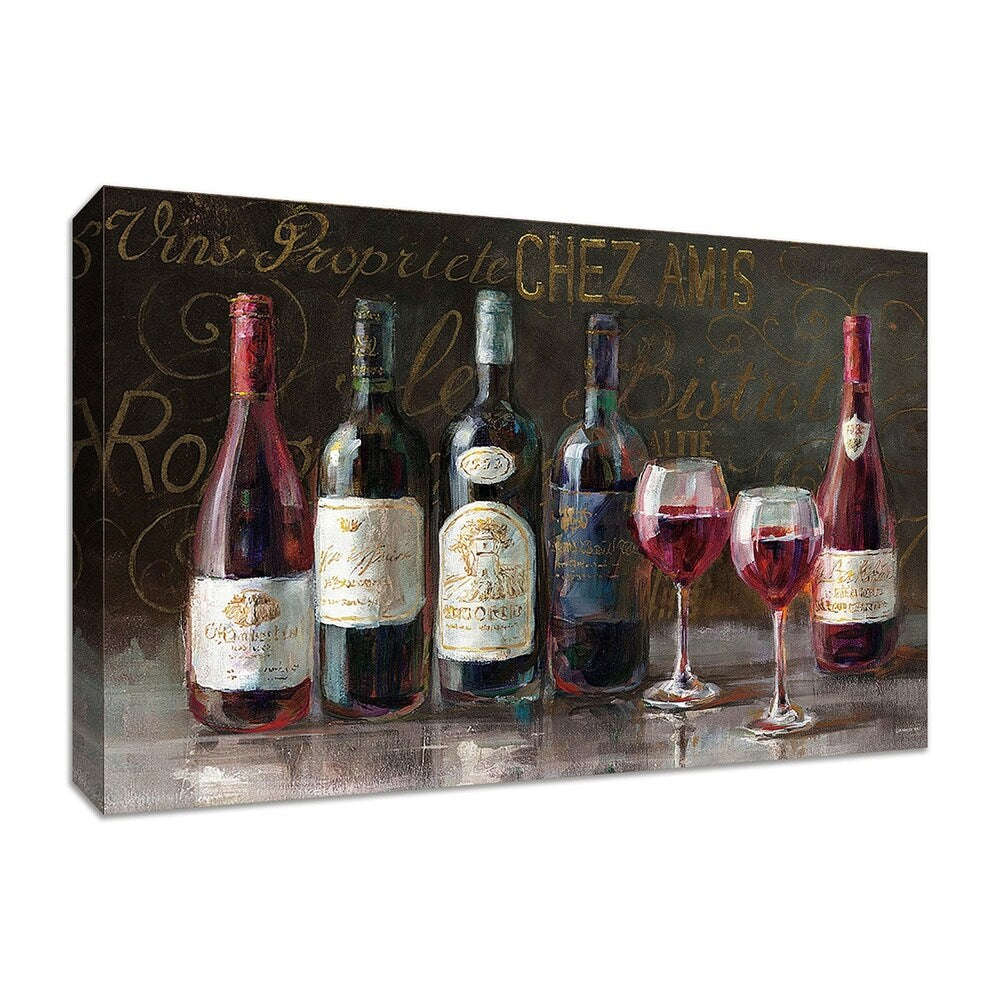 Bistro Reds V2 by Danhui Nai - Premium Fine Art Giclee Canvas Print on Gallery Wrapped Canvas - Perfect for Living Room, Bedroom & Office Wall Decor