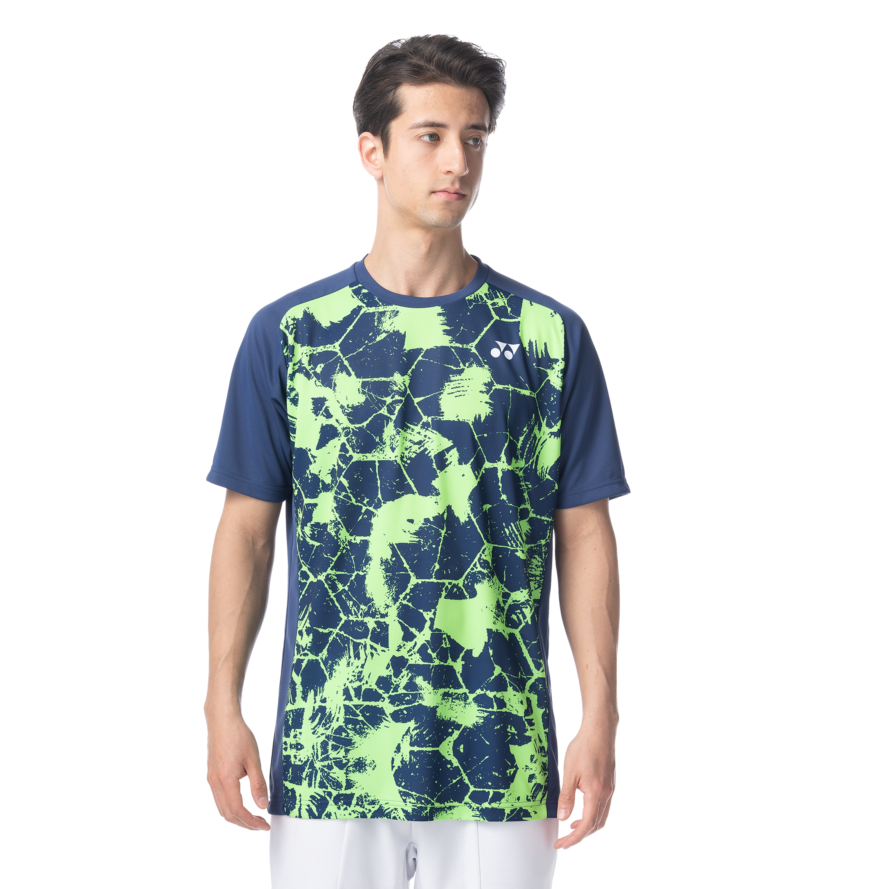 Yonex Men's Badminton & Tennis Sports Shirt 16635EX - Sapphire Navy Blue - Breathable Performance Athletic Top for Court Sports & Training