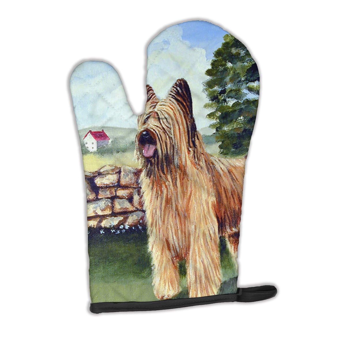 Heat Resistant Briard Oven Mitt by Caroline's Treasures - Thick Kitchen Glove for Hot Pans & Baking - Protect Hands While Cooking, Grilling & Serving - Perfect for Home Chefs & BBQ Enthusiasts
