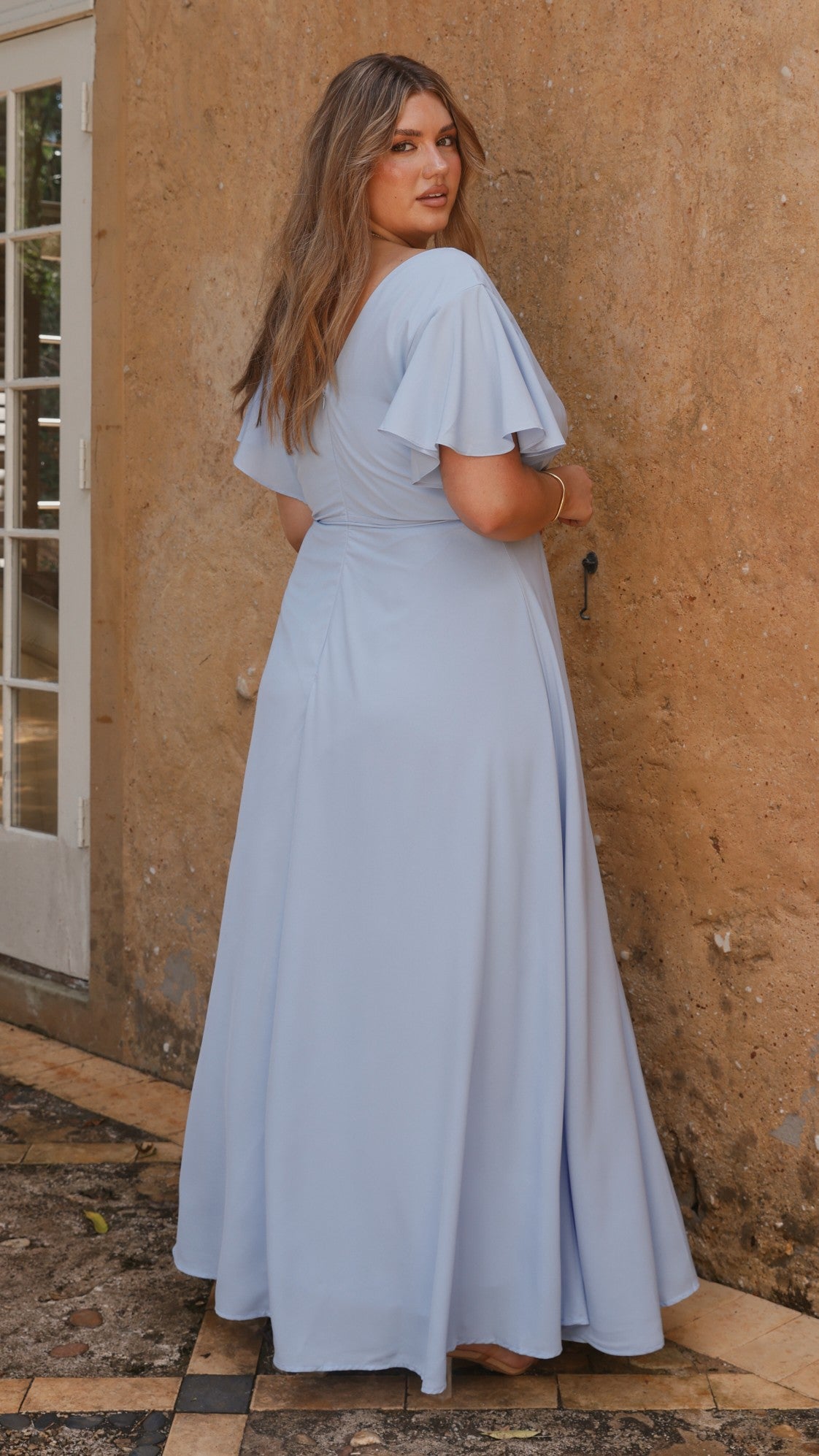 Charlize Women's Maxi Dress - Flowy Long Summer Dress in Blue | Perfect for Beach, Vacation & Casual Outings