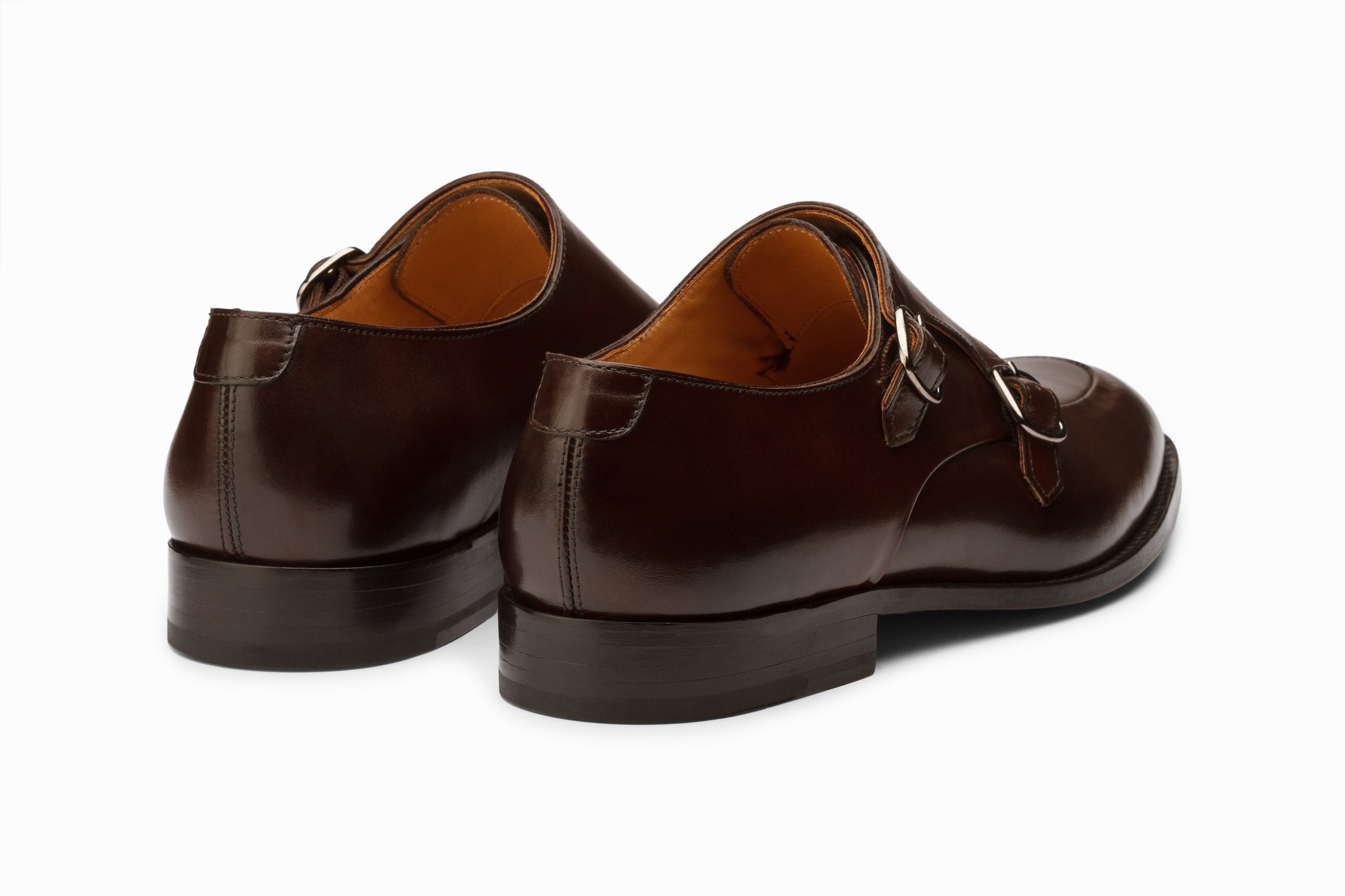 Premium Diplomat Double Monkstrap Dress Shoes for Men - Dark Brown Leather Formal Business & Wedding Shoes - Perfect for Office, Events & Special Occasions