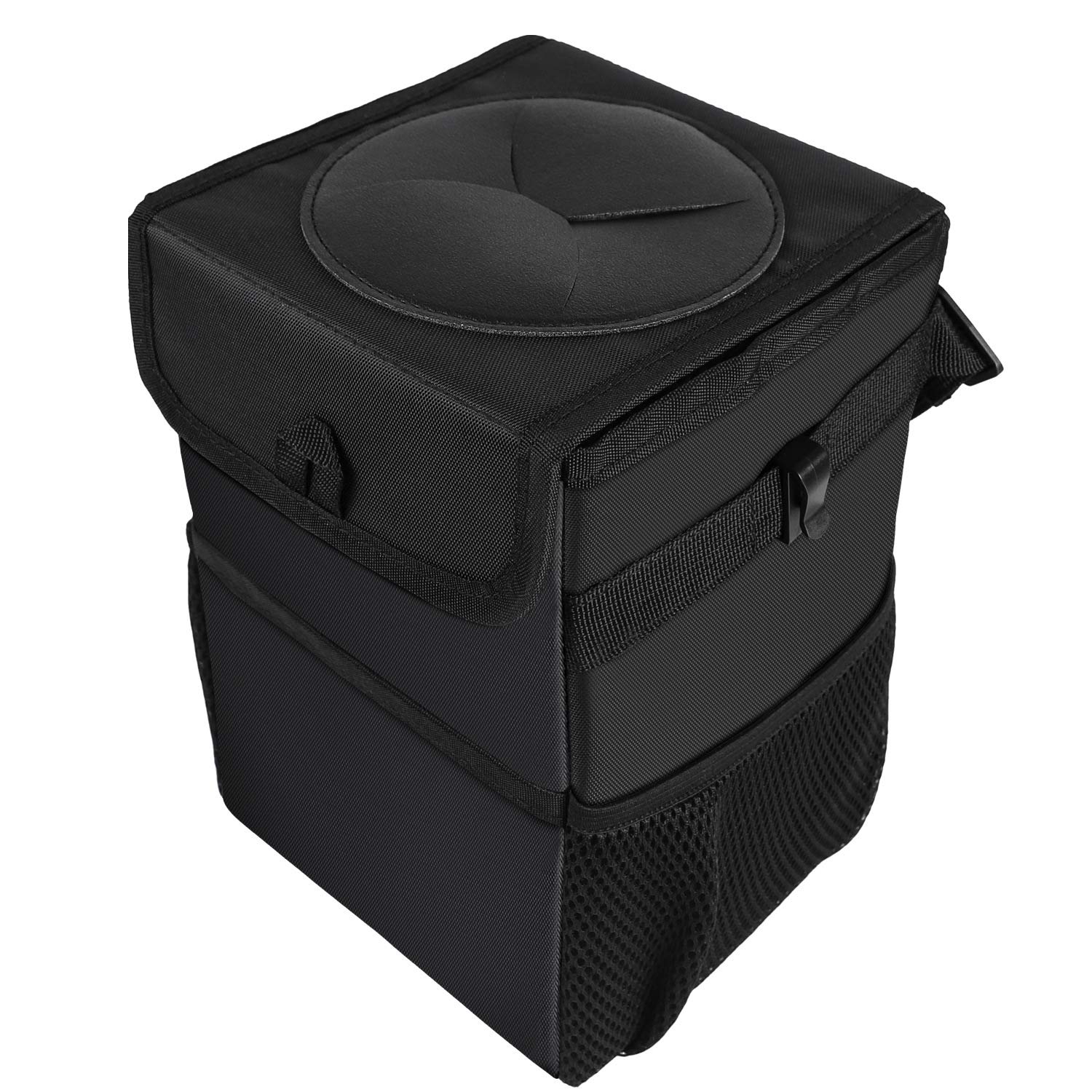 CHENDGE2 Leakproof Car Trash Bin - Automotive Garbage Can with Storage Box & Holder | Perfect for Road Trips, Commuting & Keeping Your Vehicle Clean