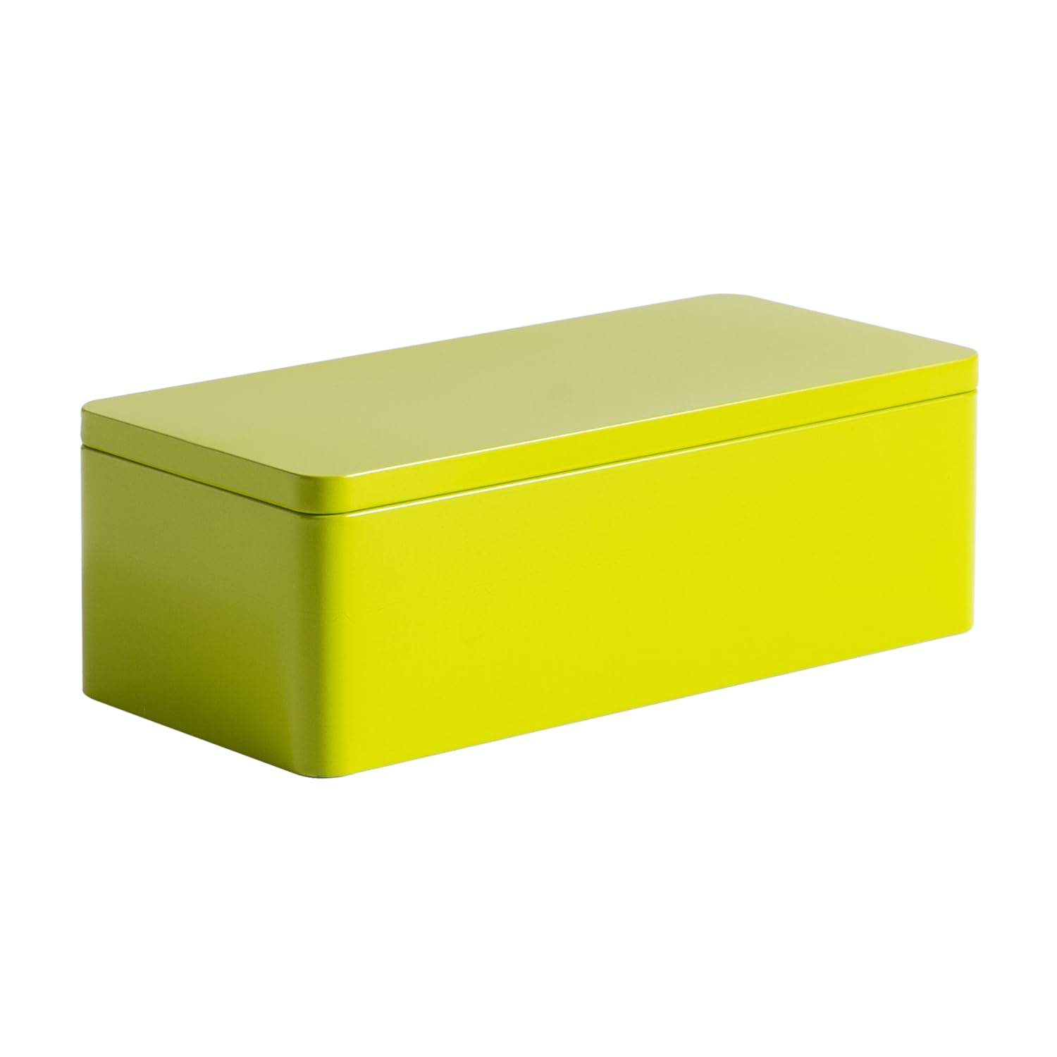 Airtight Metal Food Storage Containers with Lids - Kitchen Pantry Organization Tin Box for Dry Goods, Spices & Snacks - Yellow-Green (Small Size) - Perfect for Home, Office & Camping Use