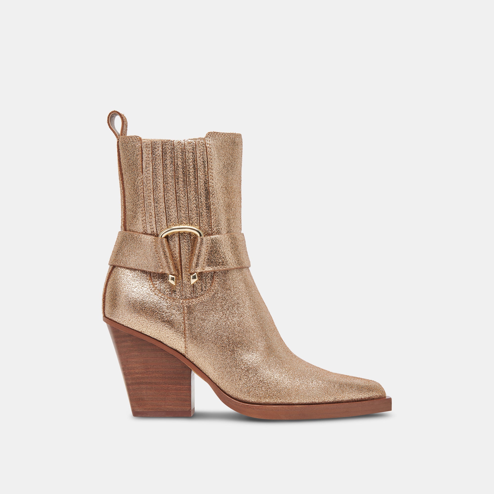 Bounty Boots Rose Gold Distressed Leather Ankle Boots for Women - Stylish Vintage Fashion Footwear for Casual Outings, Parties, and Date Nights