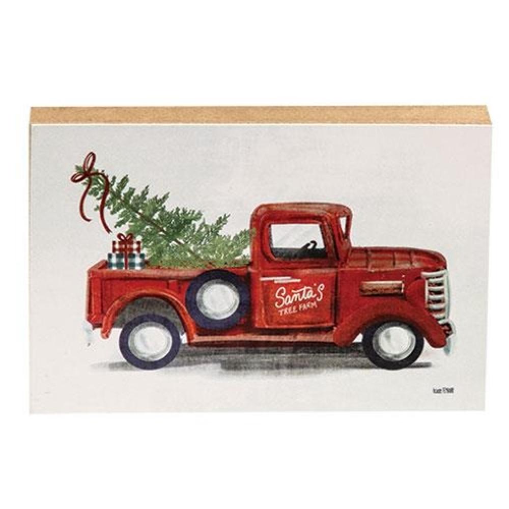 Santa's Tree Farm Block - Christmas Village Decoration for Holiday Displays, DIY Winter Scenes & Festive Home Decor