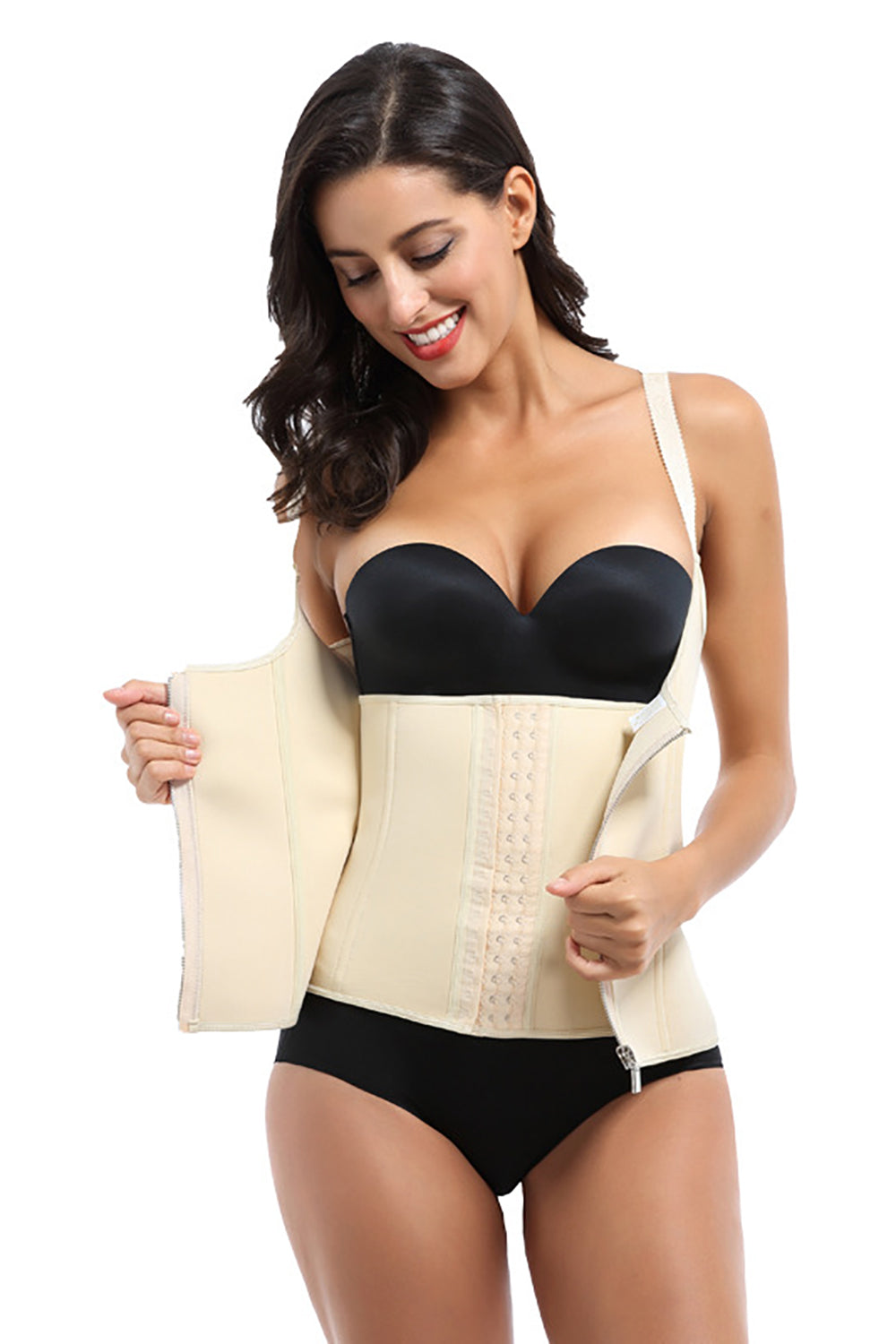 High Waist Apricot Tummy Control Shapewear for Women - Seamless Body Shaper for Smoothing & Slimming - Perfect for Dresses, Workouts & Everyday Wear