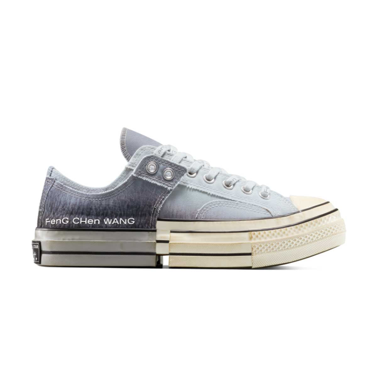 Feng Chen Wang 2-in-1 Chuck 70 Low Top Sneakers in Dove Grey | Unisex Streetwear Fashion for Casual & Urban Style