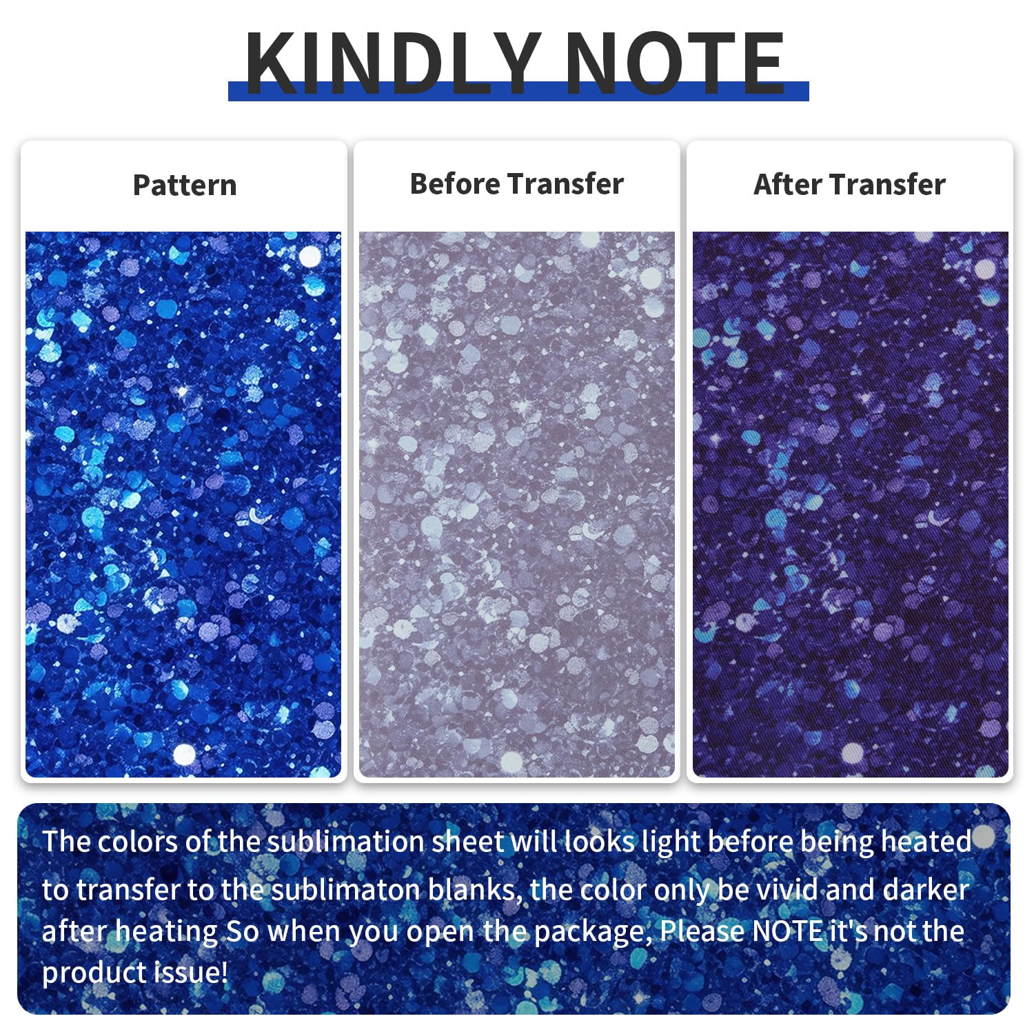 12x12 Inch Sublimation Transfer Paper for Heat Press Machine - 10 Sheets in Blue, Black, Green & Purple | DIY T-Shirts, Mugs & Custom Apparel Printing