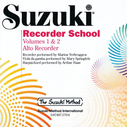 Suzuki Recorder School for Alto Recorder - Volumes 1 & 2 | Beginner to Intermediate Recorder Lessons | Perfect for Music Students & Classroom Instruction