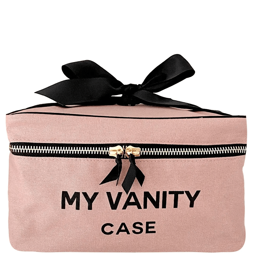 Large Pink Vanity Beauty Box with Mirror - Perfect for Makeup Storage & Organizer, Great for Bedroom, Bathroom, and Salon Use