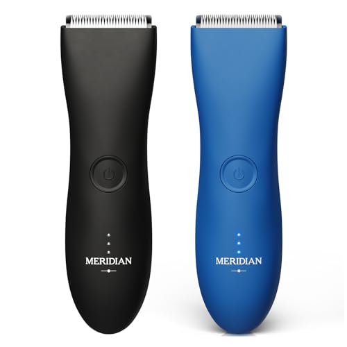 MERIDIAN Original Bikini Trimmer for Women & Men - Precision Pubic Hair Trimmer & Body Groomer - Waterproof for Shower Use (Ocean/Onyx) - Perfect for Travel, Beach & Sensitive Skin Care