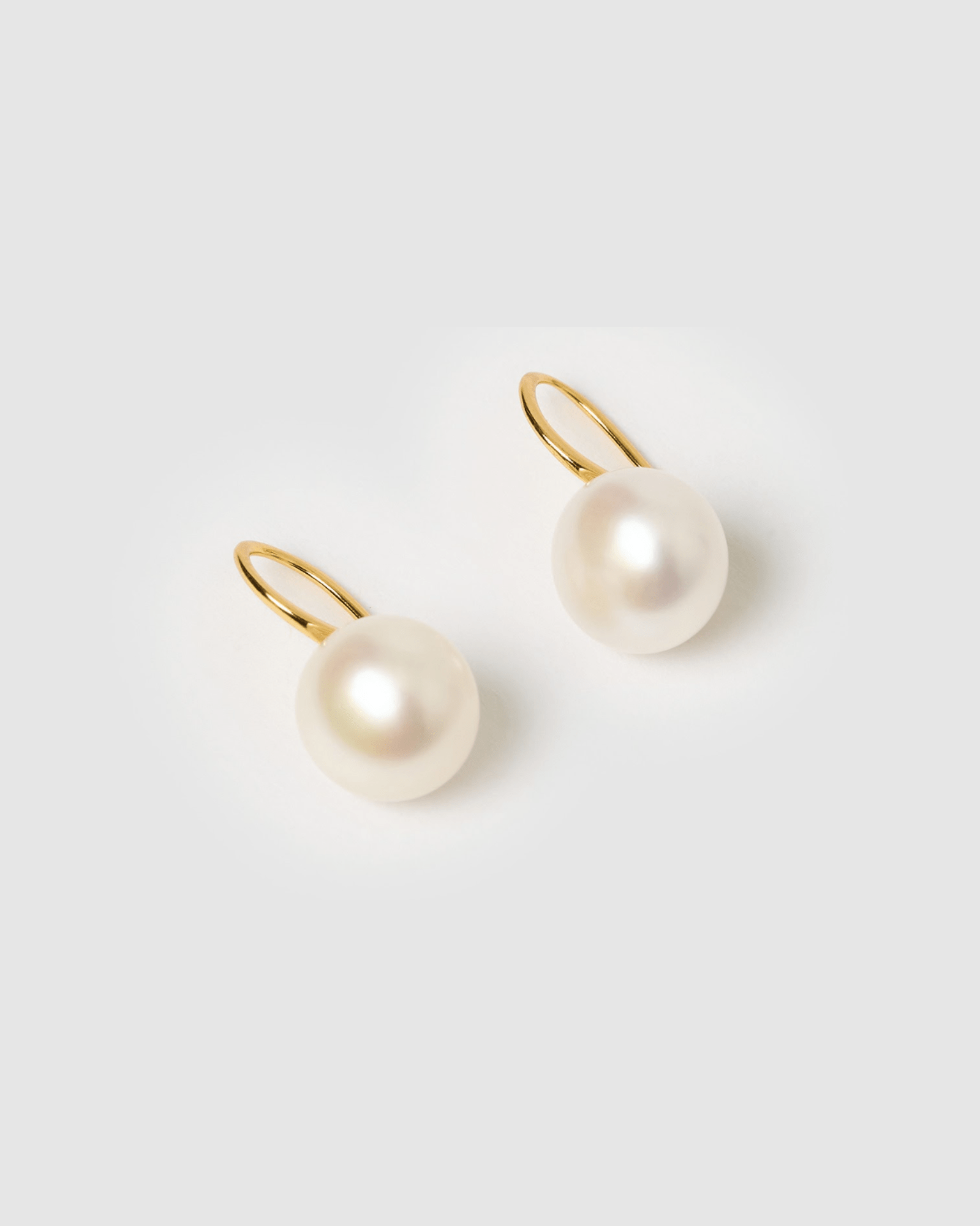 Izoa Cecilia Gold Freshwater Pearl Earrings - Elegant Dangle Earrings for Women, Perfect for Weddings, Parties & Special Occasions