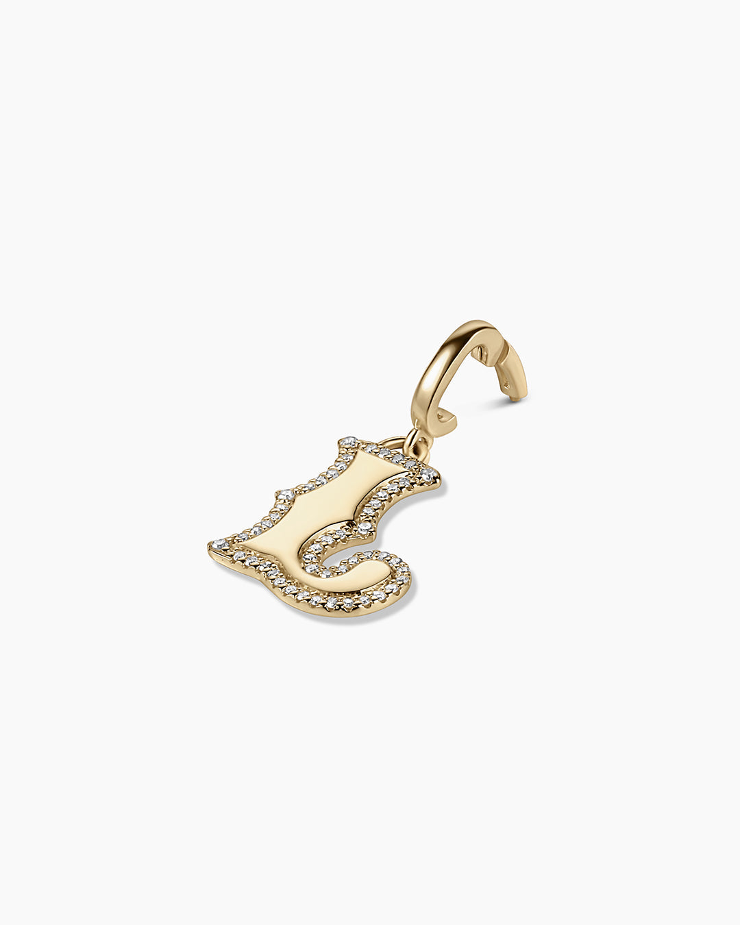 Diamond Era Alphabet Charm Pendant - A-Z Initial Letter Necklace for Women, Personalized Jewelry Gift for Her - Perfect for Birthdays, Anniversaries, and Special Occasions