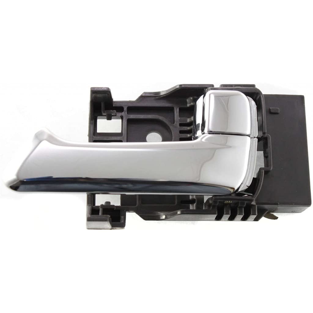2006 Isuzu i-350 Front or Rear Passenger Side Interior Door Handle with Lock Button - Chrome Trim (GM1353170, 25802015) | Replacement Part for Car Door Repair & Maintenance