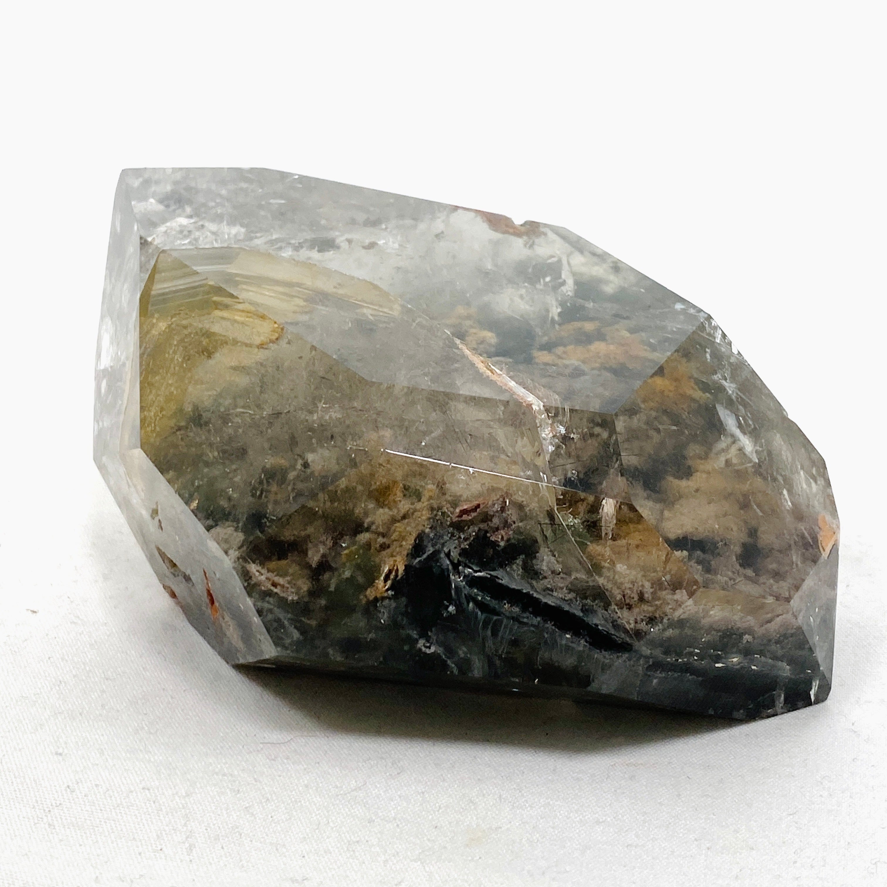 Natural Garden Quartz (Lodolite) Freeform Stone - Healing Crystal for Meditation, Chakra Balancing & Spiritual Growth - Perfect for Home Decor, Yoga Spaces & Energy Work