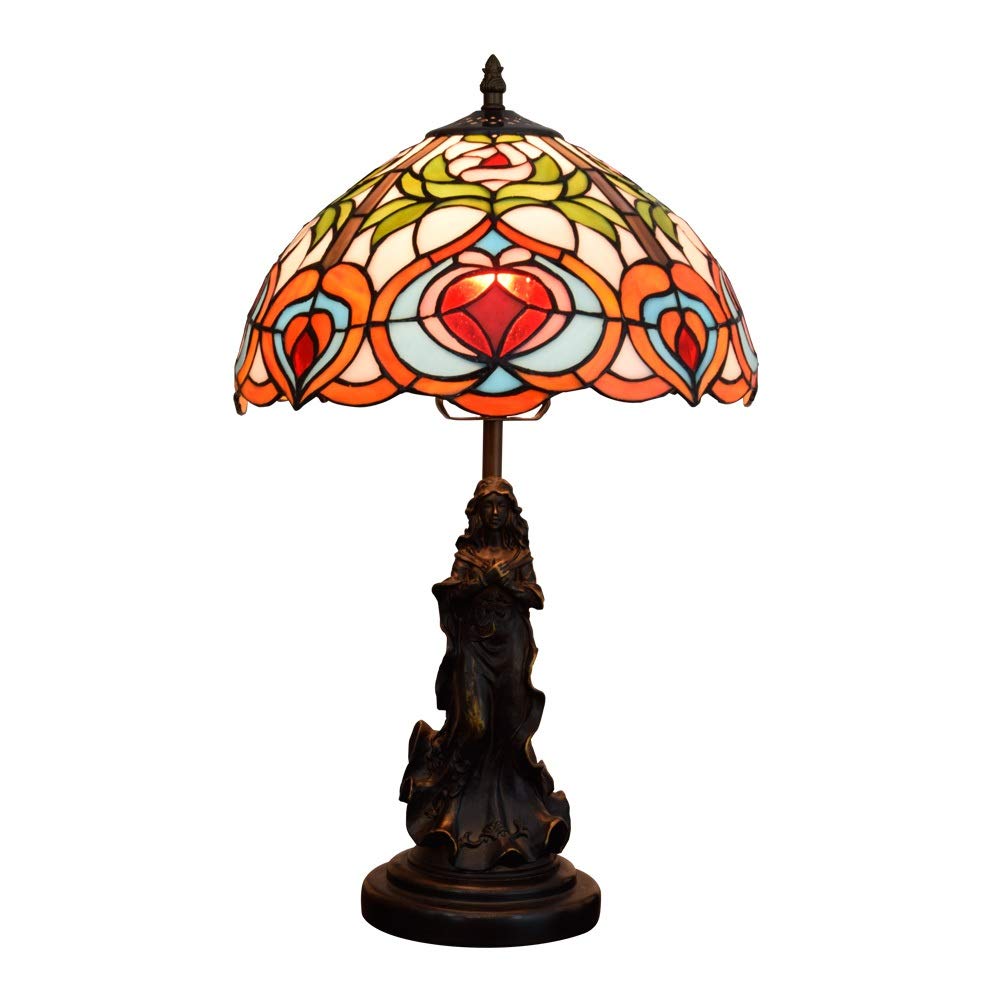 Vintage Tiffany Style Table Lamp - 12