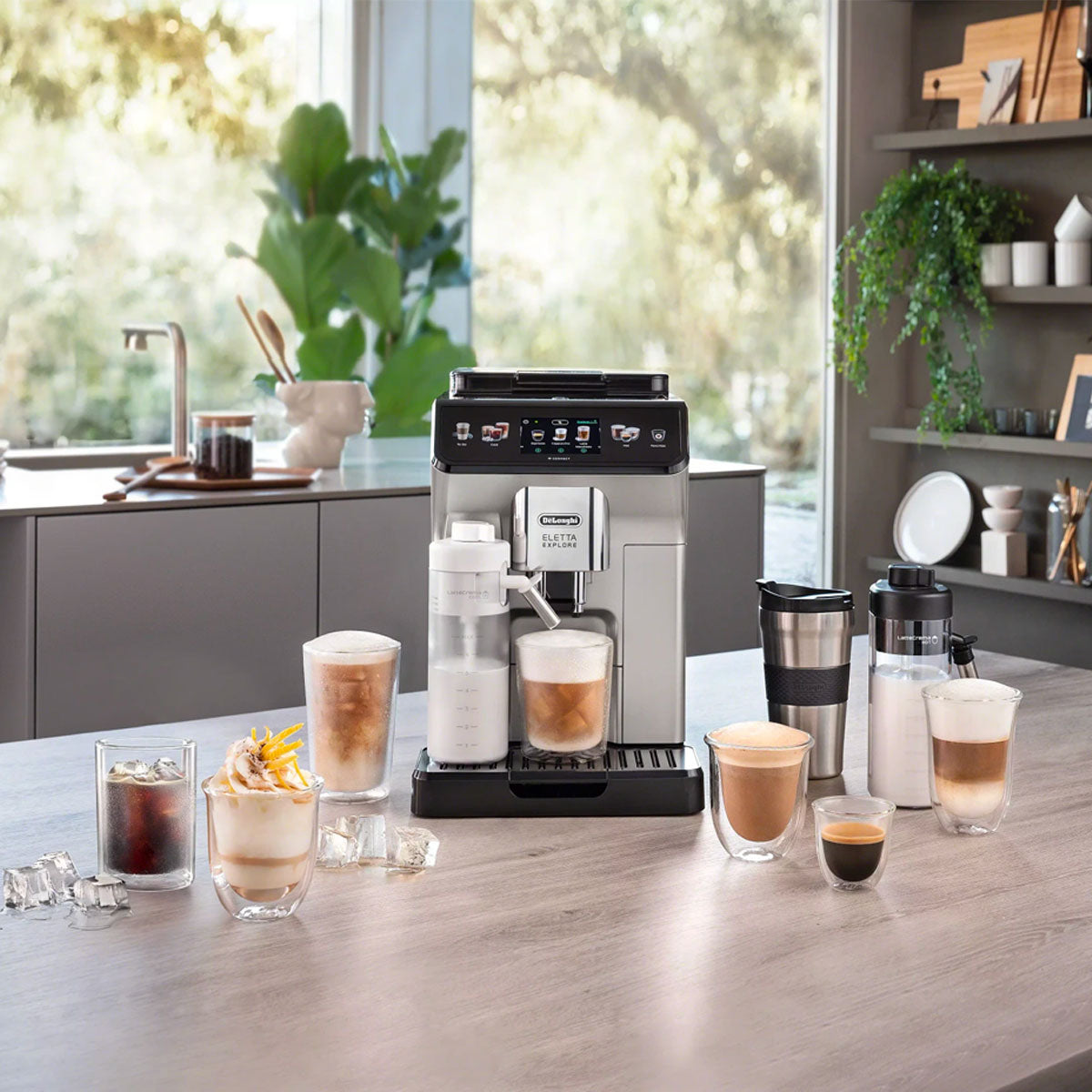 DeLonghi Eletta Explore ECAM45086S Automatic Espresso Machine with LatteCrema System - Perfect for Home Baristas & Coffee Lovers (Ideal for Kitchens, Offices & Gifting)
