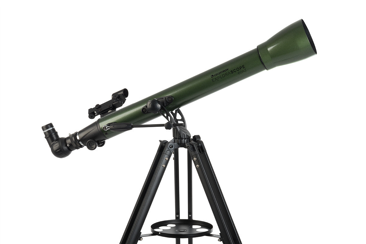 ExploraScope 60AZ Refractor Telescope for Adults & Beginners - Portable Astronomy Telescope with Tripod for Stargazing, Moon Viewing & Outdoor Exploration