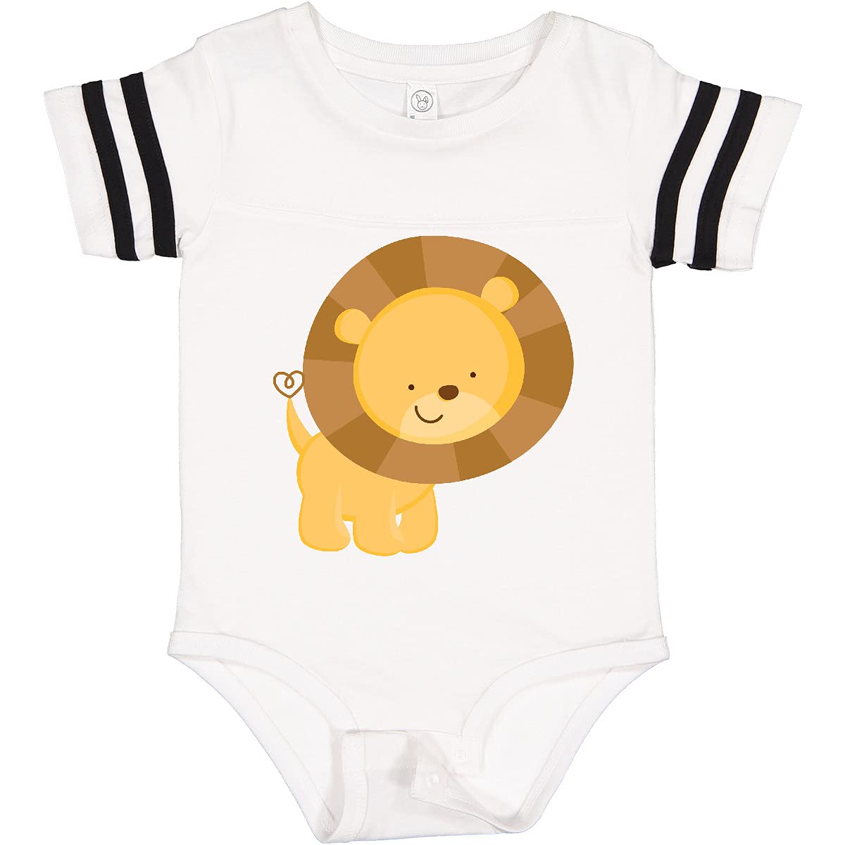 Inktastic Happy Lion Baby Bodysuit - Cute Animal Print Onesie for Newborns & Infants - Perfect for Playtime, Photo Shoots & Gifts