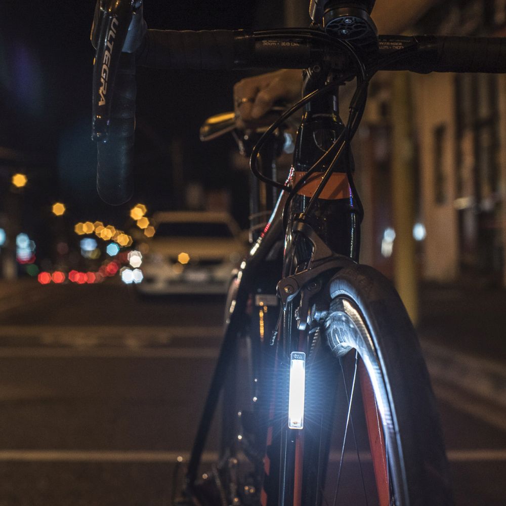 Knog Plus Front Bike Light - High Visibility LED Bicycle Headlight for Night Riding, Commuting & Urban Cycling Safety