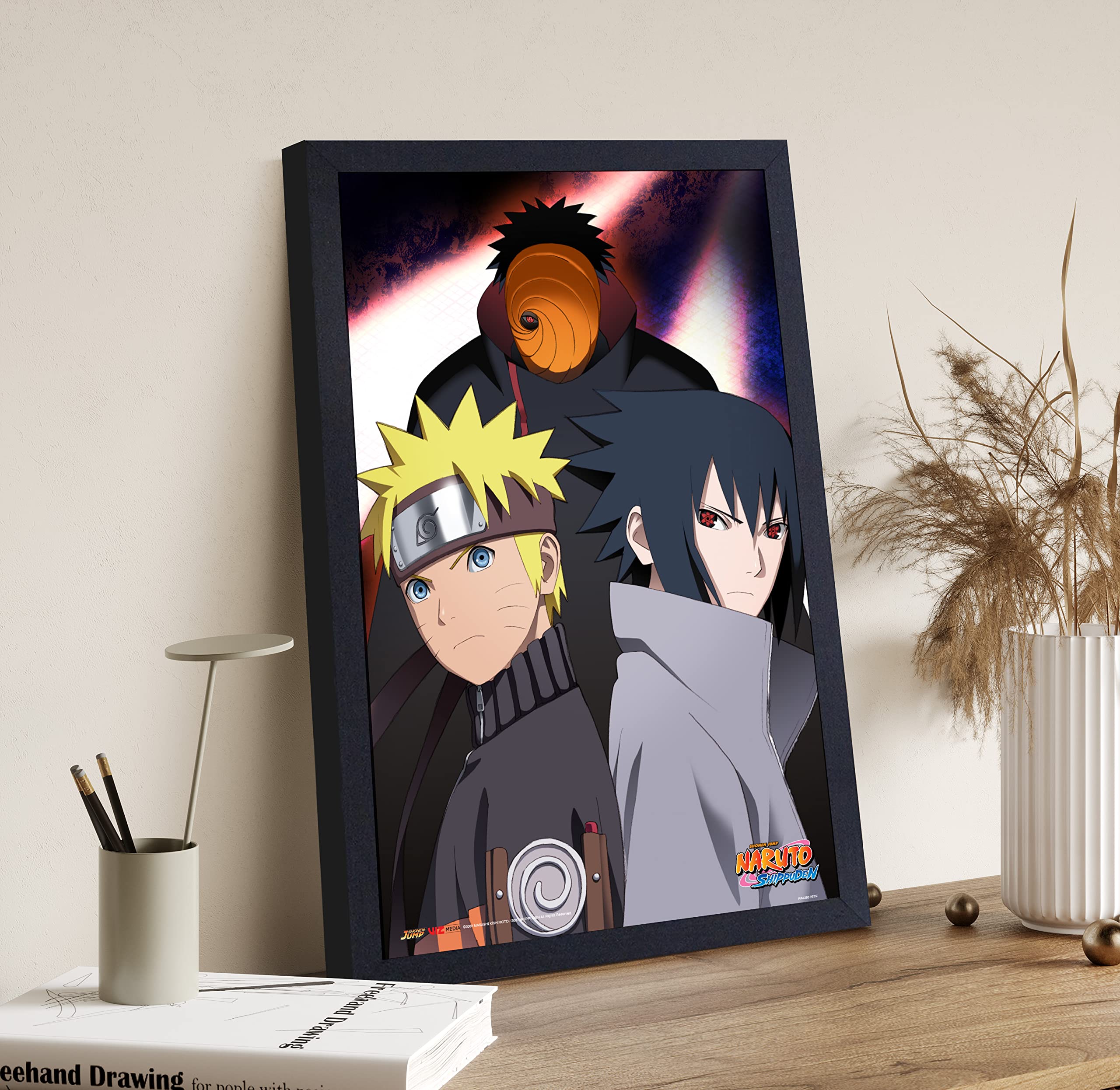 Naruto Shippuden Tobi Mask Poster - 11x17 Inch Anime Wall Art for Bedroom, Living Room, Office & Home Decor - Perfect for Anime Fans & Japanese Pop Culture Enthusiasts