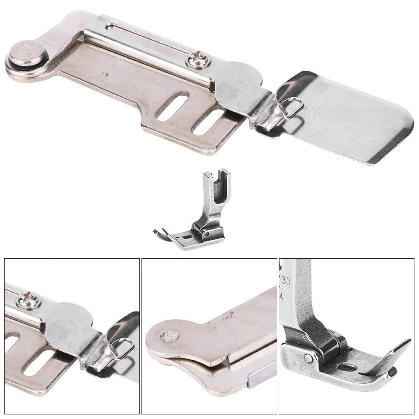 Premium Metal Sewing Machine Folder Attachment - Heavy Duty Sewing Machine Parts for Professional Tailoring & DIY Projects - Perfect for Home Curtains, Quilting & Fabric Crafts (3/16 Inch) - Ideal for Dressmaking, Upholstery & Home Decor Sewing Projects