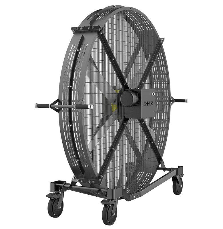 DHZ Standing Portable Gym Fan - High Velocity 3-Speed Floor Fan for Home, Office & Workout - Quiet Cooling with Adjustable Height - Perfect for Fitness, Yoga & Outdoor Activities