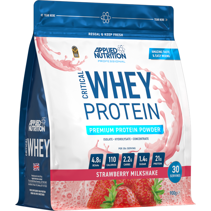 Applied Nutrition Critical Whey Protein Powder 900g - Premium Muscle Recovery & Growth Supplement for Athletes & Fitness Enthusiasts | Post-Workout & Meal Replacement