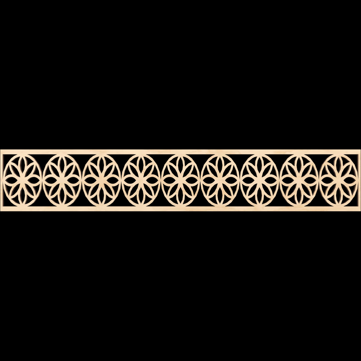Blume Fretwork Moulding - Decorative Wood Trim for Home Interior Design | Perfect for Wall Paneling, Ceiling Accents & DIY Projects