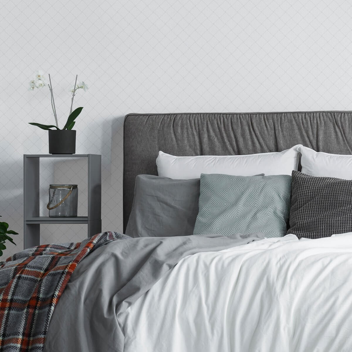 Self-Adhesive White Peel and Stick Wallpaper - Removable & Reusable - Perfect for Bedrooms, Kitchens, and Home Decor - 9272