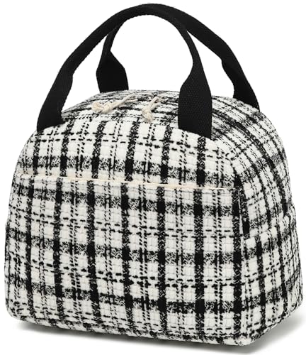Corduroy Floral Black White Checked